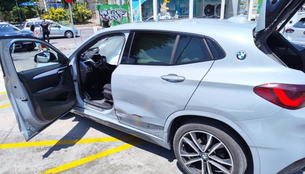 Imagen del coche desde el que presuntamente dispararon a Borja Villacís