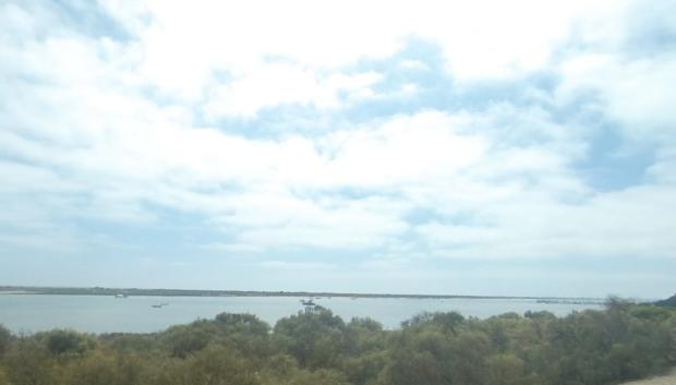 La playa de El Portil de Huelva desde el mirador de El Rompido