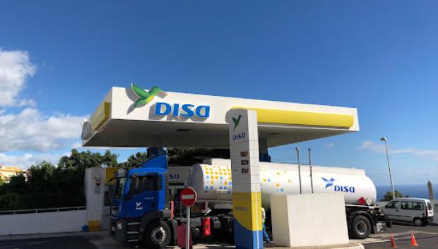 Gasolinera en la isla de La Palma