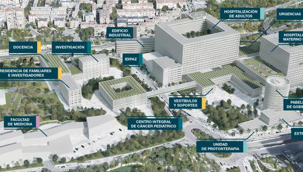 Así lucirá la Ciudad de la Salud de la Comunidad de Madrid