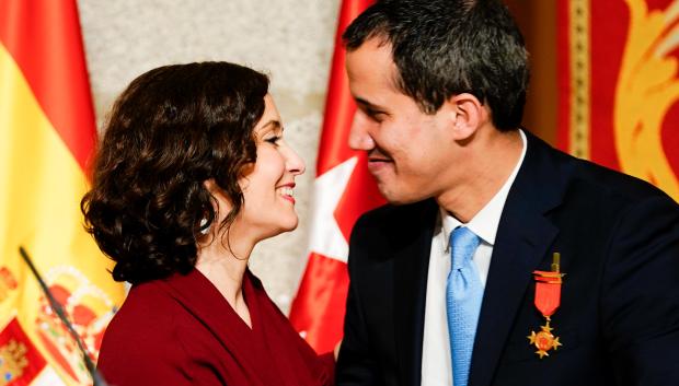 Isabel Díaz Ayuso y Juan Guaidó