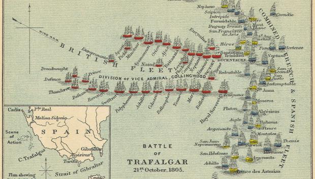 La batalla de Trafalgar