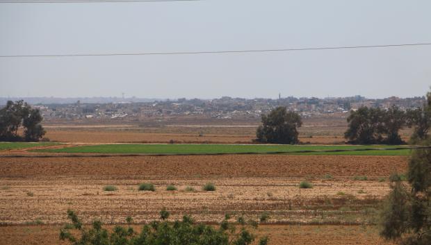 Desde el kibutz Nir Oz se ven las viviendas de Gaza a menos de dos kilómetros