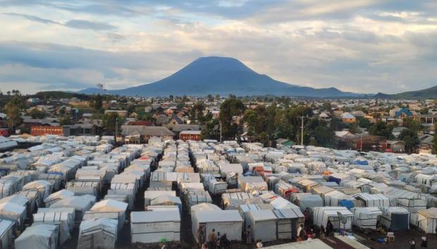 Campo de refugiados en Goma, República Democrática del Congo