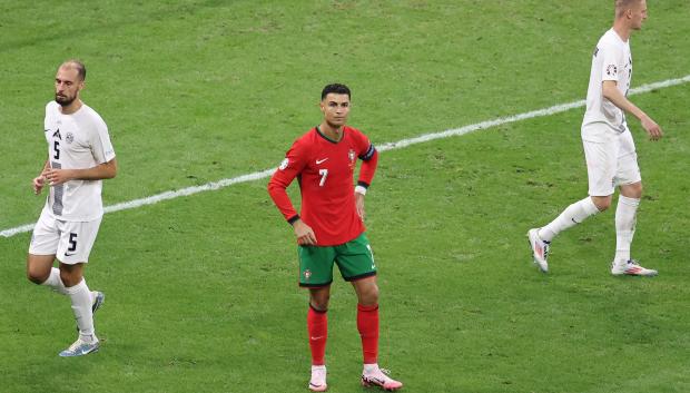 Cristiano Ronaldo falló un penalti en la prórroga
