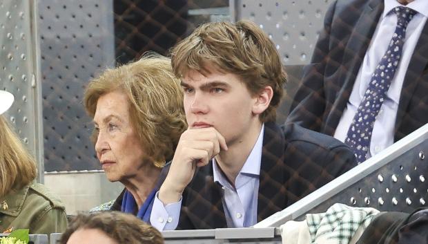 Spanish Queen Sofia of Greece and Miguel Urdangarin during Masters Series Madrid in Madrid on Sunday, May 5 2024