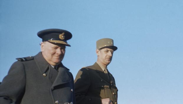 Con Churchill en Marrakech en 1944