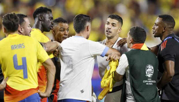 El partido acabó con mucha tensión