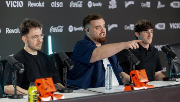 Ibai Llanos durante la presentación de la ´Velada del año IV´ en el Santiago Bernabéu