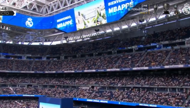 Lleno en el Bernabéu para ver a Mbappé como nuevo jugador del Real Madrid