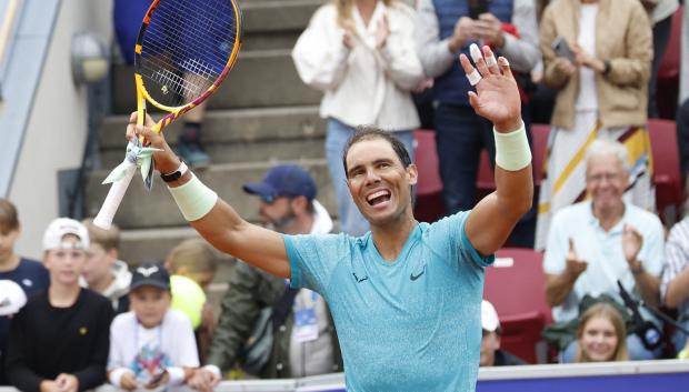 Rafael Nadal celebra la victoria en el ATP Bastad