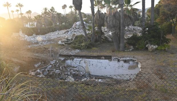 Demolition of "La Gaviota" Antonio Banderas' s house in Marbella July 16, 2024