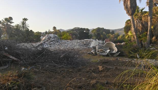 Demolition of "La Gaviota" Antonio Banderas' s house in Marbella July 16, 2024