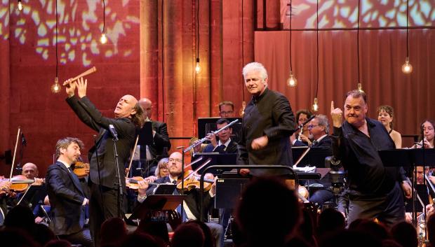 Imagen de un concierto de Bryn Terfel y Carlos Núñez