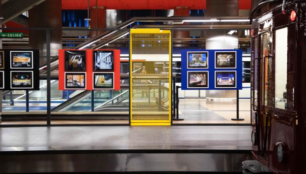 Exposición de Metro de Madrid en la estación de Chamartín