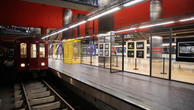 Exposición de Metro de Madrid en la estación de Chamartín