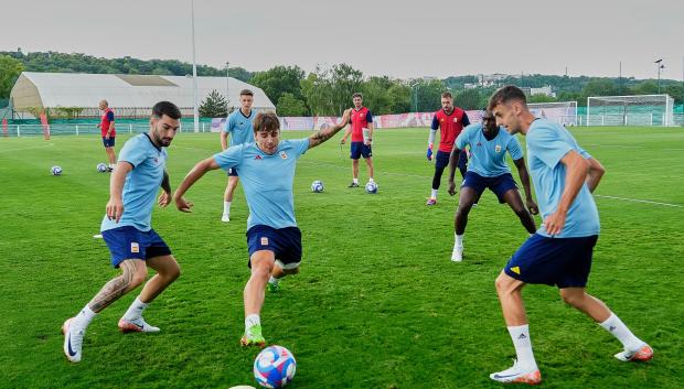 La selección española sub-23 entrena previo a su debut ante Uzbekistán