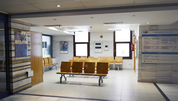 Sala de espera de un centro de salud en Madrid