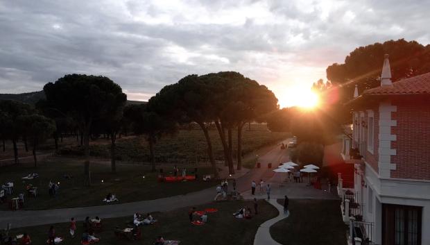 Puesta de sol en Finca Villacreces, Valladolid