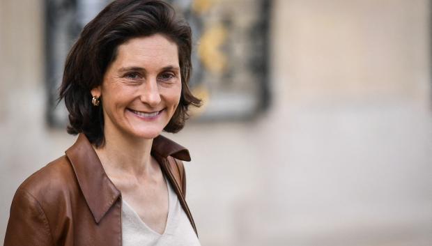 French Minister for Sport and the Olympic and Paralympic Games of Amelie Oudea-Castera at the end of the Council of Ministers in Paris, France, on August 30, 2023.