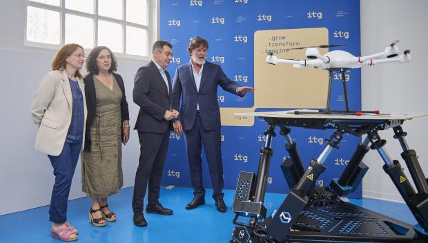 Un dron del laboratorio del Instituto Tecnológico de Galicia (ITG)