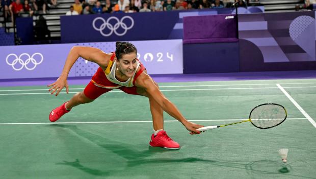 Carolina Marín, en el partido de cuartos de final