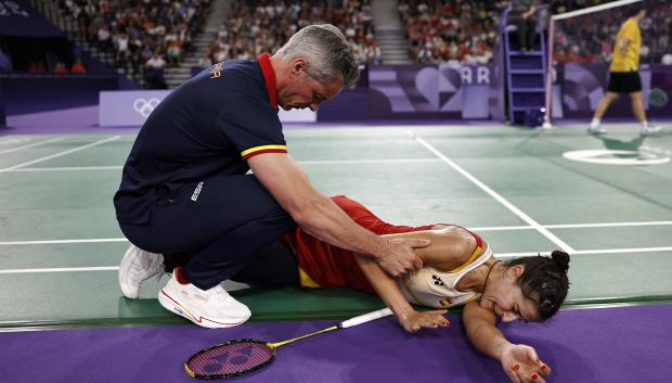 Carolina Marín se lesiona y no podrá luchar por las medallas