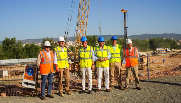 Visita del alcalde a las obras del tanque de tormentas