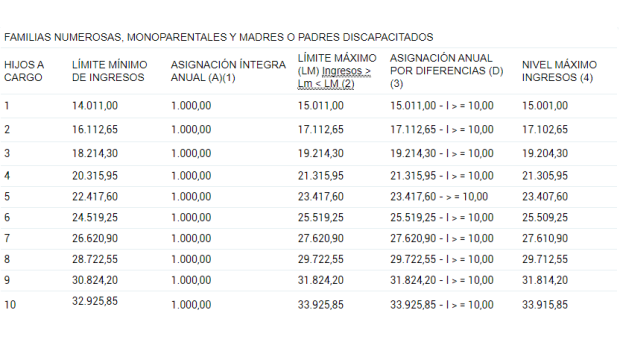 Familias numerosas