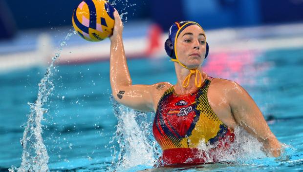 Maica García Godoy durante el partido de semifinales contra Países Bajos