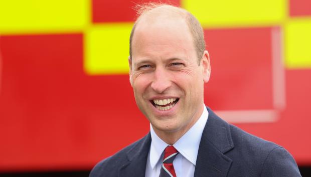 Prince William of Wales, Royal Honorary Air Commodore, RAF Valley, arrives for a visit to the RAF Valley airbase in Anglesey