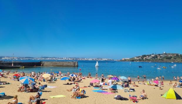 Playa de Mera, vistas de La Coruña