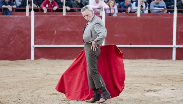 Bullfighter José Ortega Cano during the bullfighting festival in Lastrilla, Segovia. May 18 2024