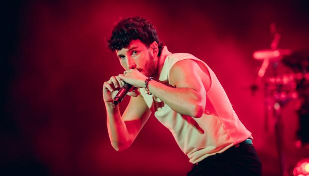 Singer Sebastian Yatra performing in Starlite Festival Marbella 24 August 2024.