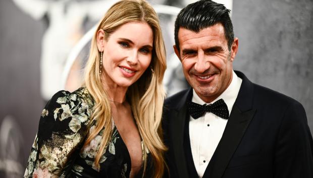 Former soccerplayer Luis Figo and wife Helen Svedin at Laureus World Sports Awards 2020 in Berlin, Germany February 17, 2020.