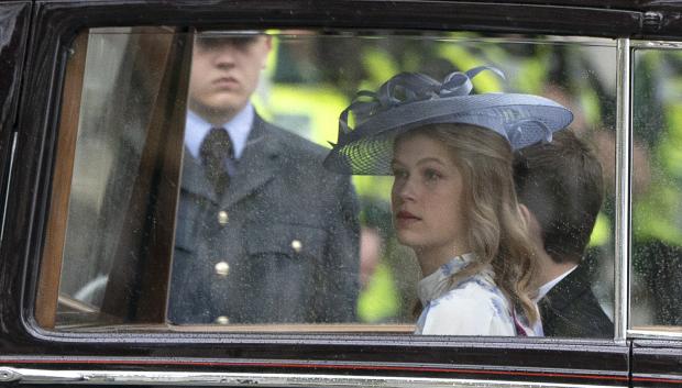 Lady Louise Windsor and the Earl of Wessex travel by Parliament Square, ahead of the coronation ceremony of King Charles III and Queen Camilla at Westminster Abbey, in central London.Picture date: Saturday May 6, 2023.