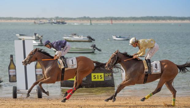 "Mauro" con Borja Fayos  - 2ª Carrera "Premio Beefeater 0,0"