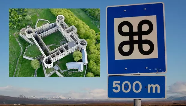 La señal está basada en este castillo sueco de cuatro torres