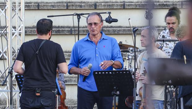 Singer Bertin Osborne performing in San Agustin de Guadalix on Thursday, 13 June 2024.