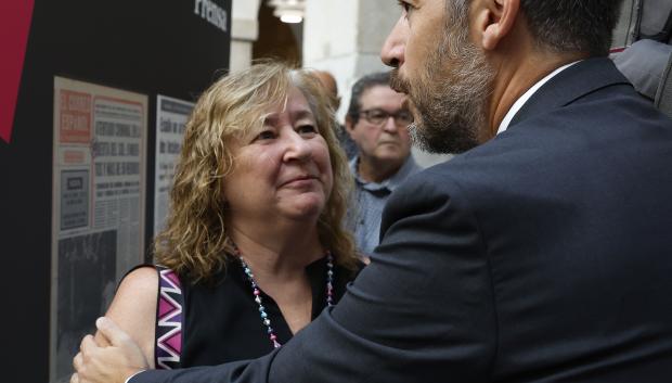 Silvia Gómez y el consejero Miguel Ángel García Martín