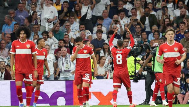 El Stuttgart celebra su gol