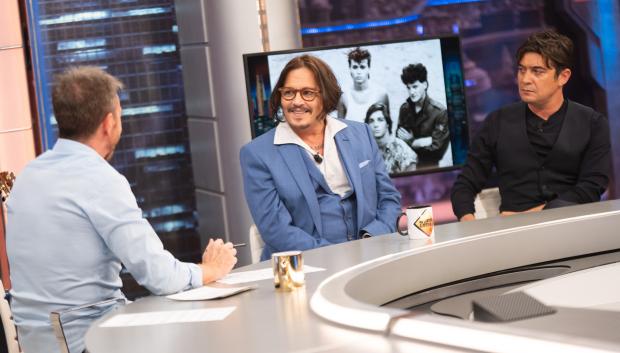 Johnny Depp y Riccardo Scamarcio, en 'El Hormiguero'