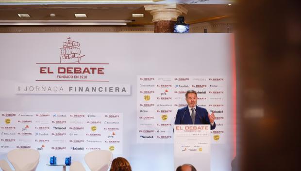 Bieito Rubido, durante la presentación de la II Jornada Financiera de El Debate