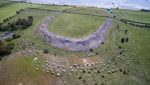 El recinto fortificado de Sandby Borg en la actualidad