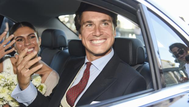 Ana Cristina Portillo and Santiago Camacho at their wedding at the Cathedral of Jerez in Jerez de la Frontera. September 28 2024