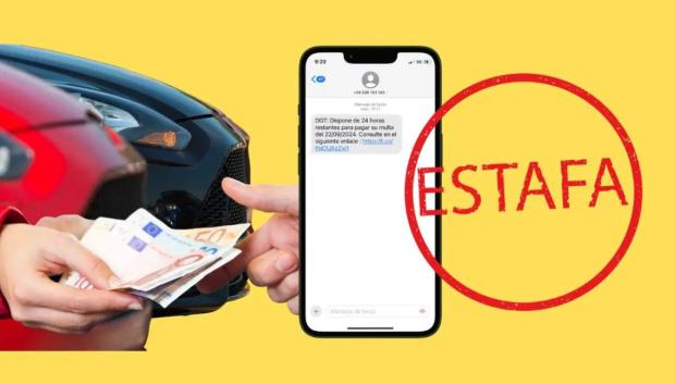 La DGT alerta sobre una estafa de una multa falsa, notificada por SMS