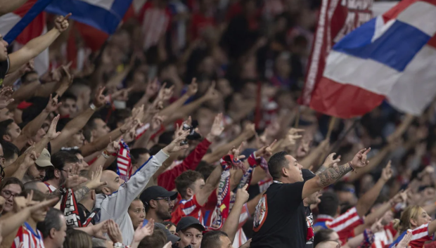 Grade del Frente Atlético en el Metropolitano