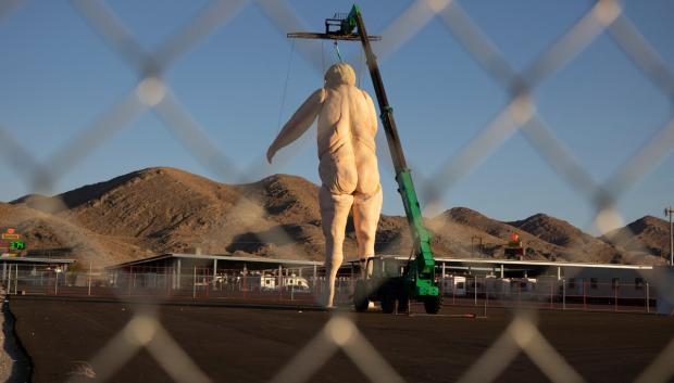 La gigantesca obra cruzará EE.UU. como parte de una muestra