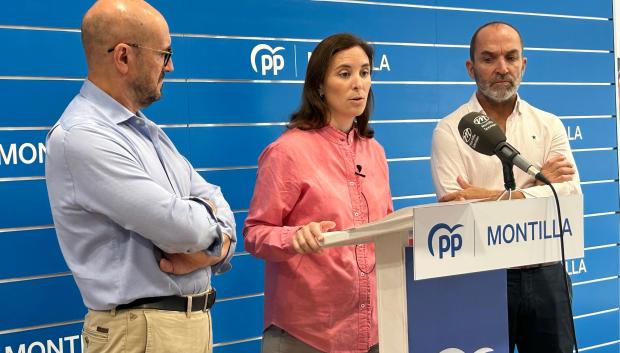 La senadora del Partido Popular de Córdoba, Cristina Casanueva, en Montilla