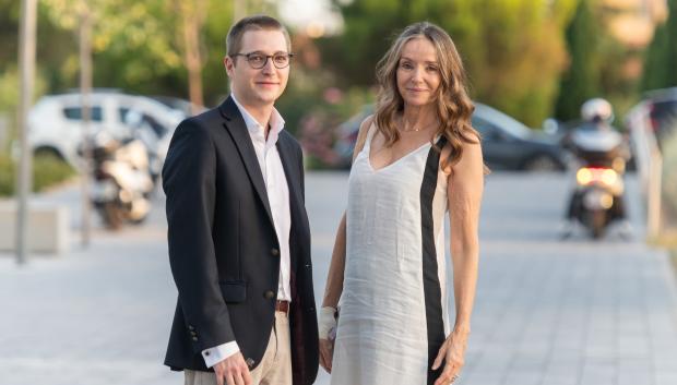 Miriam de Ungria and son Beltran of Bulgaria during the graduation of BorisofBulgaria in Madrid July 19, 2024.